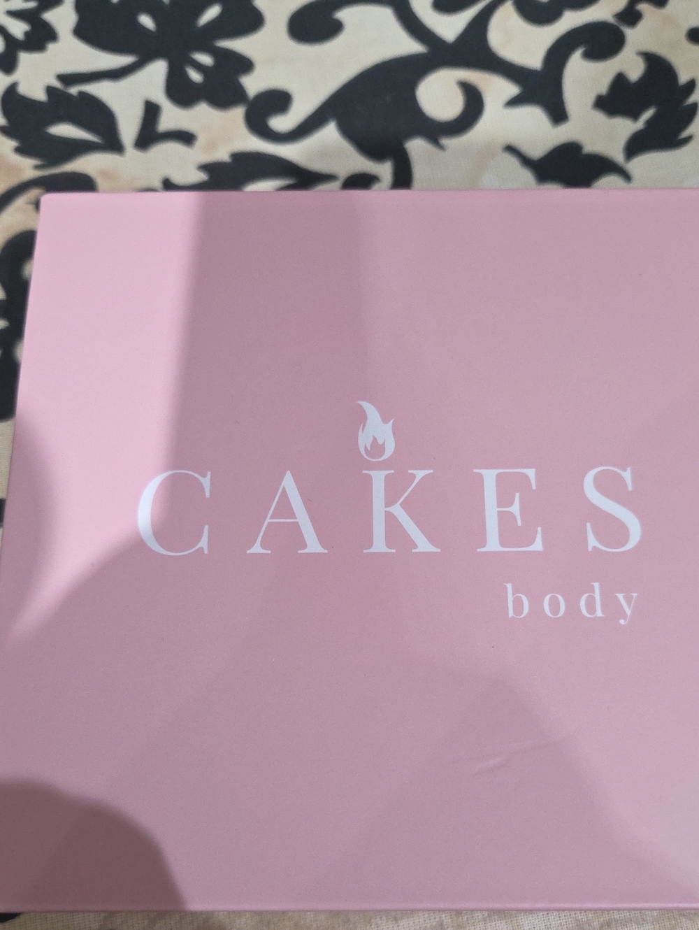 Cake Pink Paper Instruction Card
